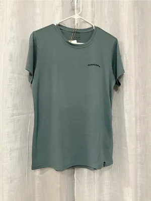 Patagonia Capilene Cool Daily Graphic Shirt Mother Rays Blue Sage Women's M NWT thumbnail 5