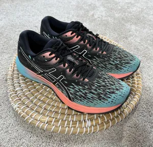 Asics Women's Dynaflyte 4 Running Sneakers Shoes 1012A465 in Noir Bleu Menthe 10 thumbnail 2