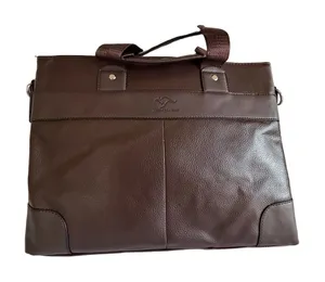 NEW Brown Briefcase Laptop File Style Bag #260247 thumbnail 1