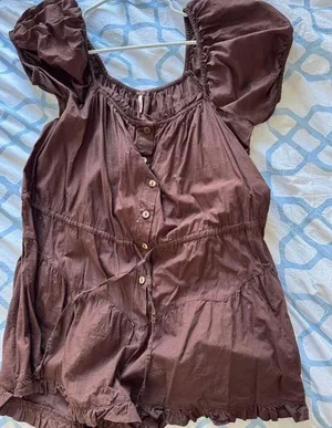 Free People Brown Romper thumbnail 1