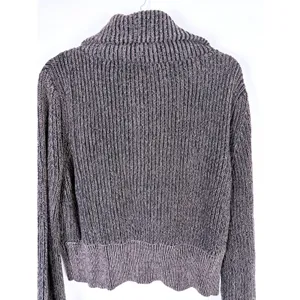 Varley Mentone Sweater XS Brown Marl Half Zip Cotton Ribbed Oversized Collar thumbnail 8