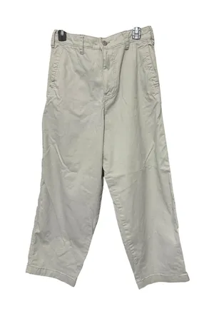 Hollister Baggy Skater Pants Womens S drawstring waist Tan Khaki Utility Surplus thumbnail 1