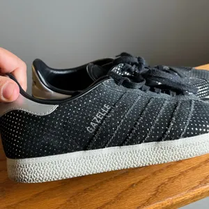 Adidas Originals Gazelle‎ Suede Polka Dots Black Silver Size 8 thumbnail 11