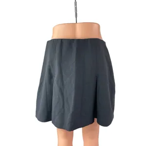 Abercrombie & Fitch Women's Black Pleated Zip Casual A Line Mini Skirt Size M thumbnail 4