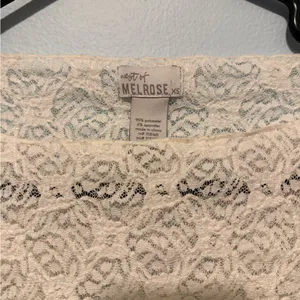 West of Melrose Cream Lace Top: Size- XS thumbnail 3
