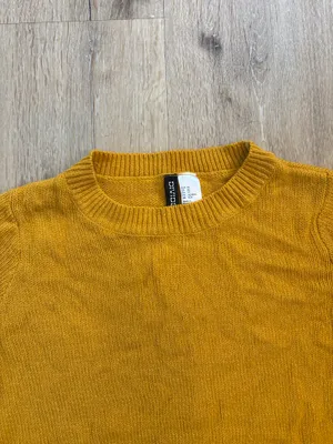H&M Divided Mustard Yellow Crewneck Sweater thumbnail 3