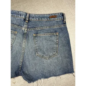 Zara Basic Z1975 Denim Cut Off Shorts Blue Women's Size‎ 6 Beaded Embrodiered thumbnail 2