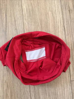 Fleo Red Women's Bike Shorts with Logo Patch thumbnail 4