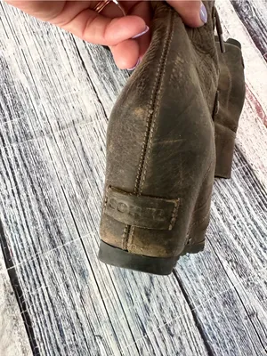 Sorel Joan of Arctic Brown Leather Wedge Boots thumbnail 4