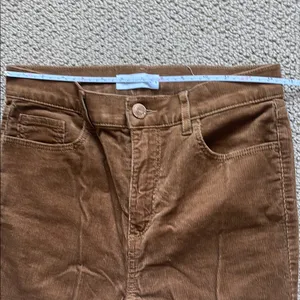 LOFT Tan Corduroy Trousers thumbnail 4