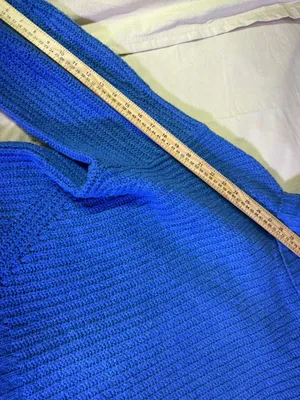 Maeve Anthropologie Chunky knit Blue Sweater Oversized Size M thumbnail 5