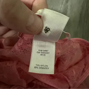 Victoria's Secret Lace‎ Slip Dress Pink Embroidered Lingerie Y2K Babydoll Large thumbnail 8