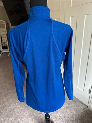 adidas Royal Blue Half-Zip Training Top thumbnail 3