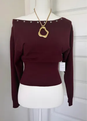 shirt burgundy Red thumbnail 1