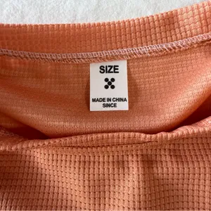 Women's Oversized Lightweight Two Piece Waffle Jogger Set Peach Size 3XL #260723 thumbnail 4