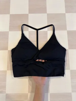 lululemon twist bra long line luxtreme black 4/6 thumbnail 7