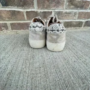 Frye Webster Wave Gray Suede with Snakeskin Print Low-cut Lace- up Sneakers 8.5M thumbnail 5