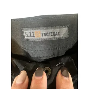 5.11 Tactical Women’s Black Cargo Work Pants Durable Cotton Blend Size 8 thumbnail 8