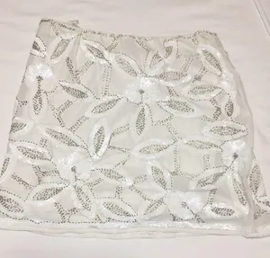 Verty • White Sequin Floral Skirt Large thumbnail 15