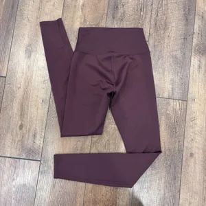 Alo Yoga High Waist Airlift Leggings Brown Sz S 28" Inseam Activewear Yoga READ thumbnail 5