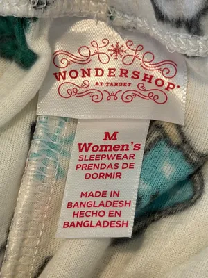 Target Wondershop Women's Christmas Pajamas PJs Size Medium NEW thumbnail 5