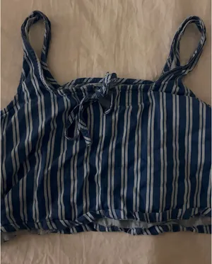 Stripped cropped top Blue Size XS thumbnail 2