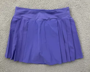 Lululemon Side Pleat High Rise Tennis Skirt Skort Charged Indigo Women's 6 thumbnail 1