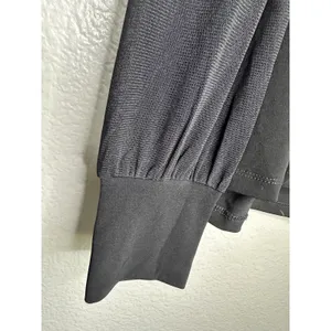 Tahari Blouse Womens XL Black Mesh Long Sleeve Square Neck Sheer Top Elegant thumbnail 6