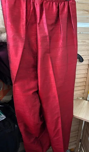 Lisbeth Oslo Raw Silk Slacks Medium NWOT thumbnail 1
