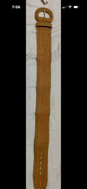 Anthropologie Jute Wide Waist Belt features a woven straw texture with vertical pink stripes thumbnail 3
