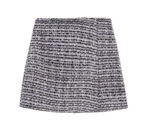 NWOT Zara plaid tweed skirt sz M thumbnail 5