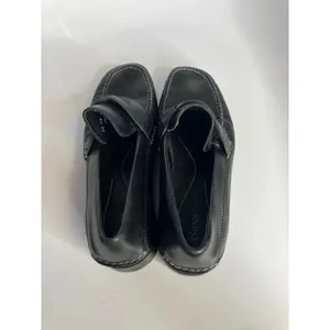 Y2K Bass Josephine black leather loafers lug sole women's size 9 Casual nautical thumbnail 5