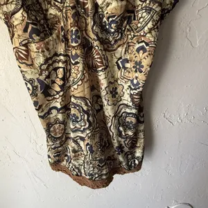 Weavers Girl Camisole‎ Top M Boho Floral Lace Trim Y2K Retro Tank Top Babydoll thumbnail 3