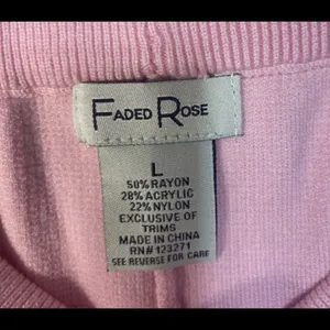 Faded Rose 2 piece cherry/bow design set. Size large. Pink thumbnail 3