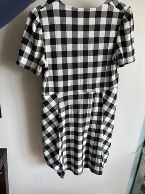 Pull & Bear Women’s Dress Size M Checkered Plaid Pattern thumbnail 4