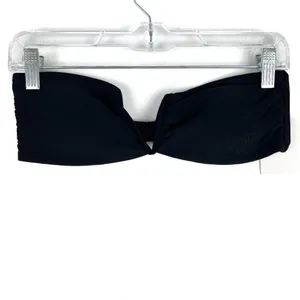 NWT Andie Swim The Scala Top Flat Strapless Black Size Medium M NEW thumbnail 2