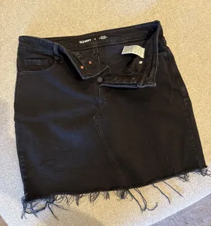 Old Navy Denim Skirt Black thumbnail 1