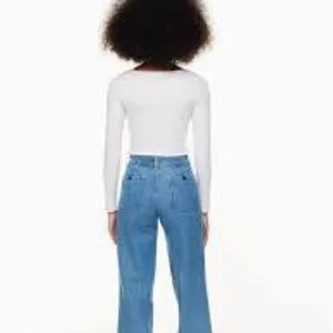 Aritza Wilfred Free Adrift Ocean Medium Blue Women Jeans Sz 8 thumbnail 3