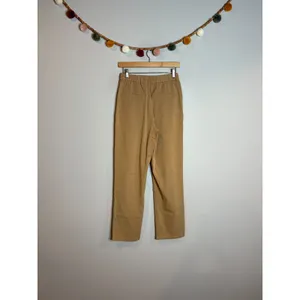 Zara khaki tan trouser pants thumbnail 3