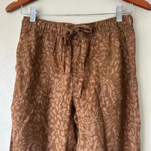 Nicole Miller Brown Printed Joggers Size XS thumbnail 3
