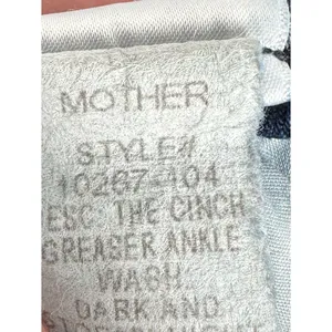 MOTHER Cinch Greaser Ankle Jeans Dark Stormy Night‎ Wide Leg Size 28 thumbnail 12