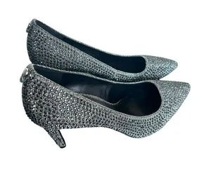 Michael Kors Black Rhinestone Pumps Size 8M thumbnail 1