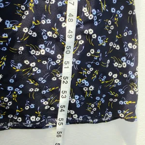 Madewell Seamed Flutter Sleeve Maxi Dress Navy Floral V-Neck NU512 Size 0 thumbnail 11