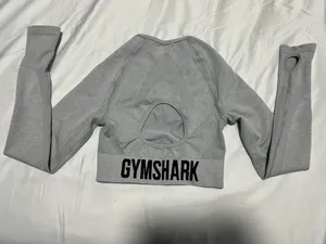 Gym Shark FLEX SPORTS LONG SLEEVE CROP TOP thumbnail 4