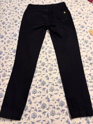 Late Spade womens 25 Black denim skinny jeans Broome Street model thumbnail 4