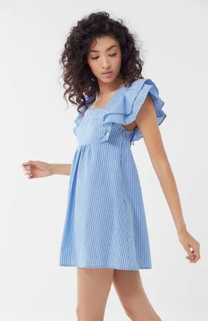Urban Outfitters La Petite Tie-Back Babydoll Dress thumbnail 1