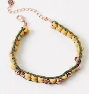 Free People East To West Anklet in Natural Copper Ox NWT Beach Bohemian Summer thumbnail 1