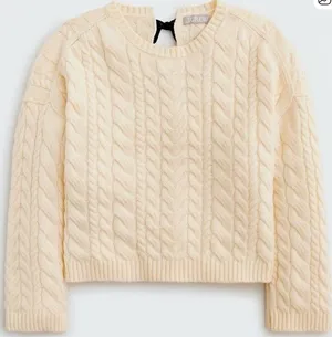 Jcrew Cable Knit Tie Back Sweater thumbnail 1