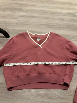 Victoria's Secret PINK V-Neck Cropped Sweatshirt thumbnail 7