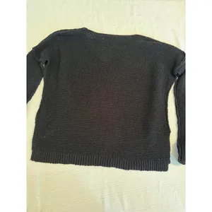 By Together Black V-Neck Cotton Blend Knit Sweater L4035 Womens‎ Medium thumbnail 6